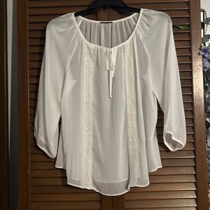 Sheer White Blouse